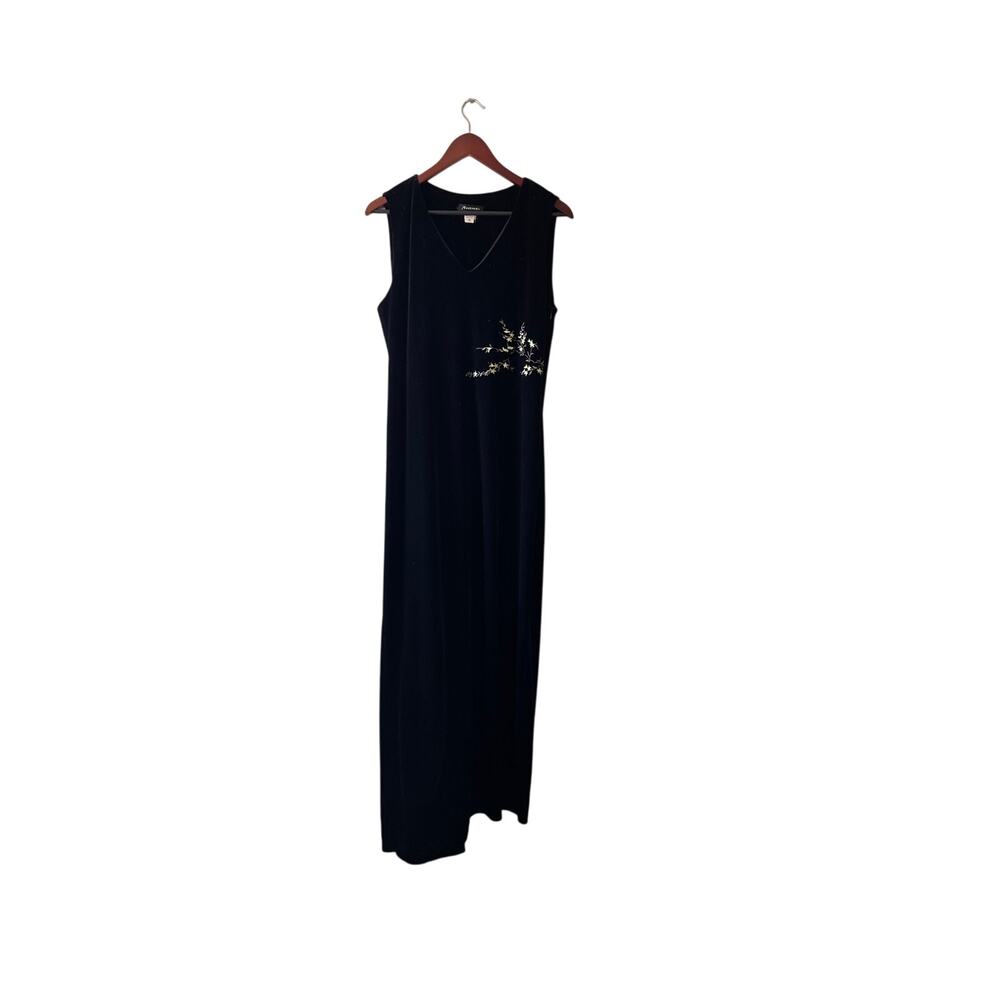 Y2k 90s velour embroidered dress cottagecore sheath floral‎
